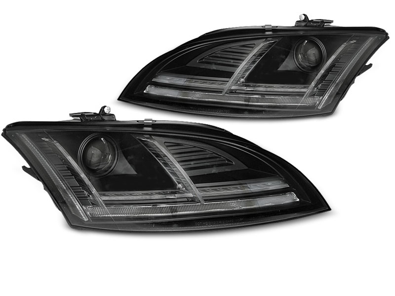 Koplampen Audi TT 8J 11-14 Dynamic LED Zwart Xenon AFS