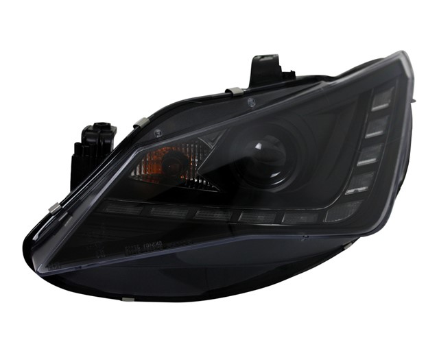 Koplampen Seat Ibiza 6J 12-15 LED Real-DRL Zwart