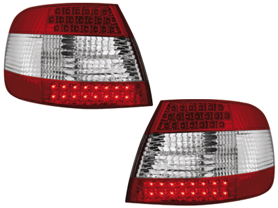 Achterlichten Audi A4 Limousine 95-01 LED rood/wit