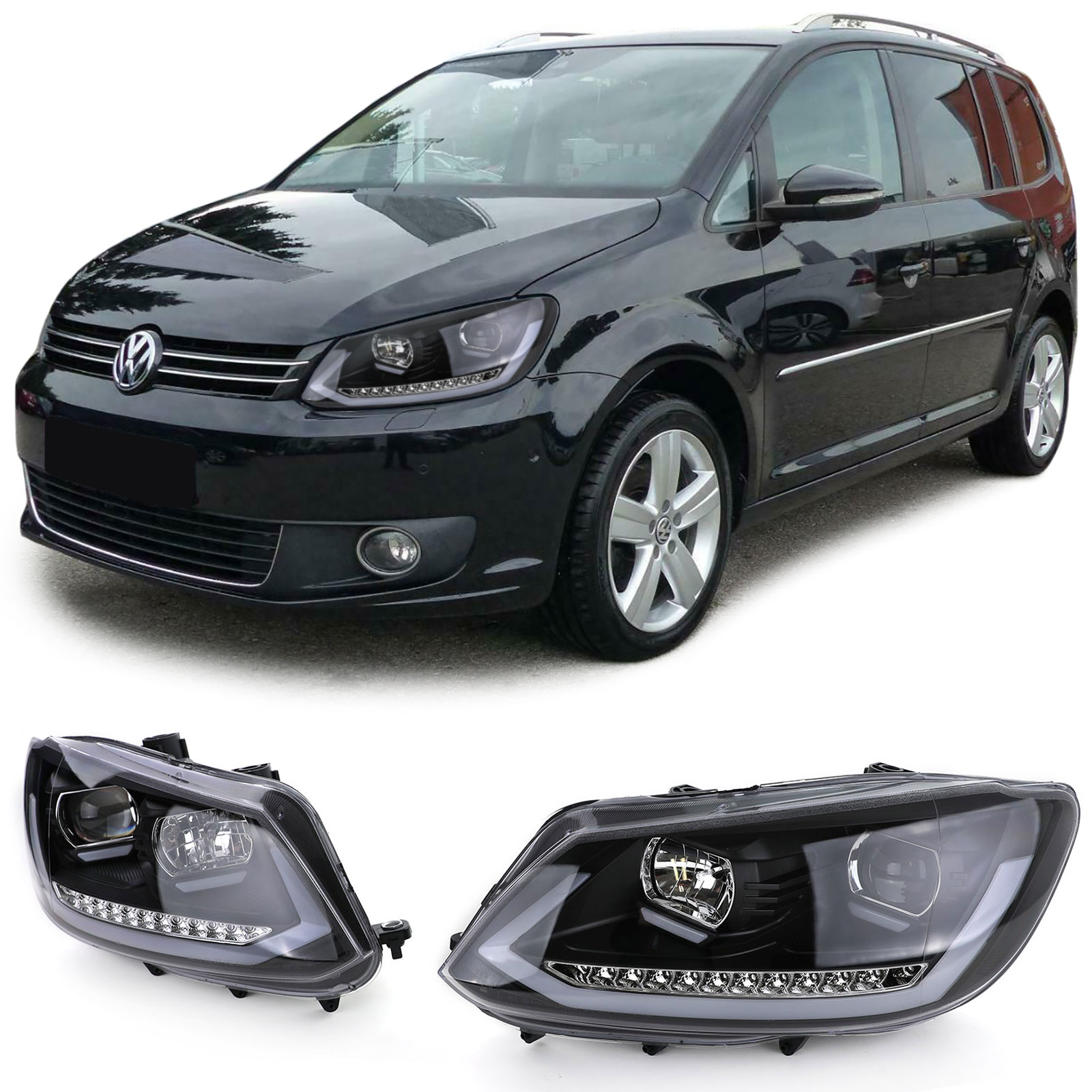 Koplampen VW Touran 2010-2015 Dynamicsch LED