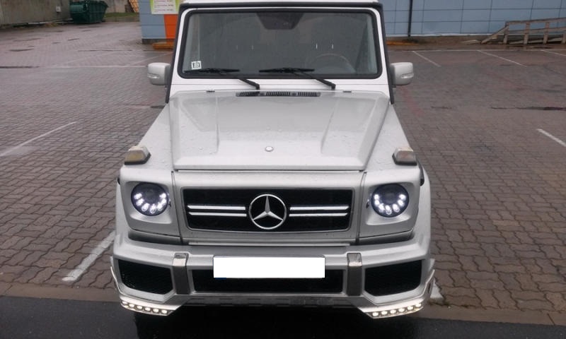 Koplampen Mercedes Benz G-Klasse W463 92-12 LED DRL M-Design zwart