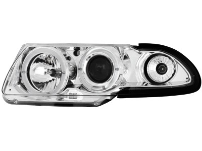 Koplampen Opel Astra F Angel Eyes 91-94 chroom