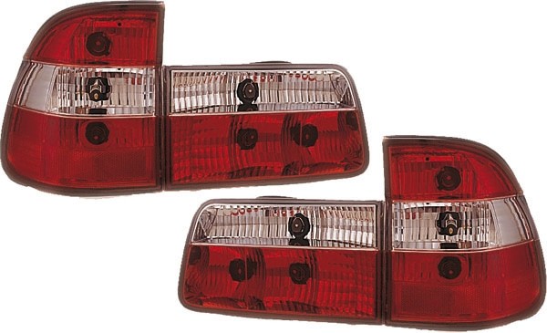 Achterlichten BMW E39 95-00 HELDERGLAS/ROOD/WIT