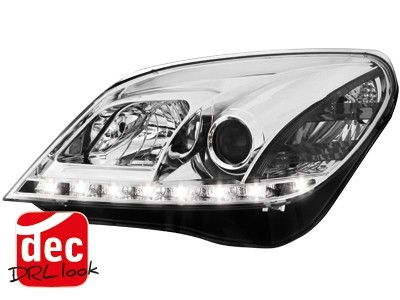 Koplampen Opel Astra H 04-09 D-Lite chroom