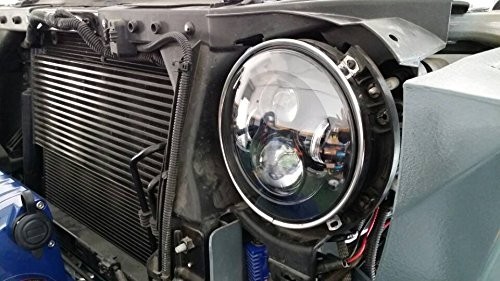 7 inch Montage ring voor LED koplamp in Harley Davidson of Jeep