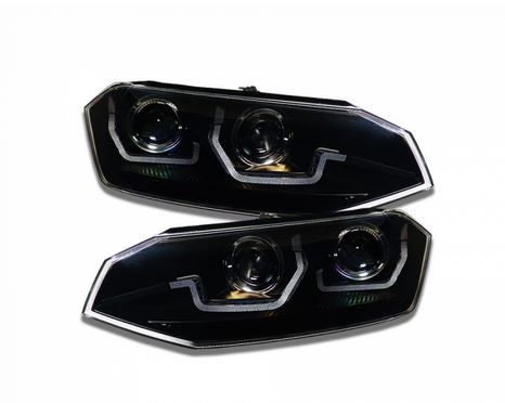 Koplampen VW Polo VI 2G 17-20 LED Dynamic Zwart