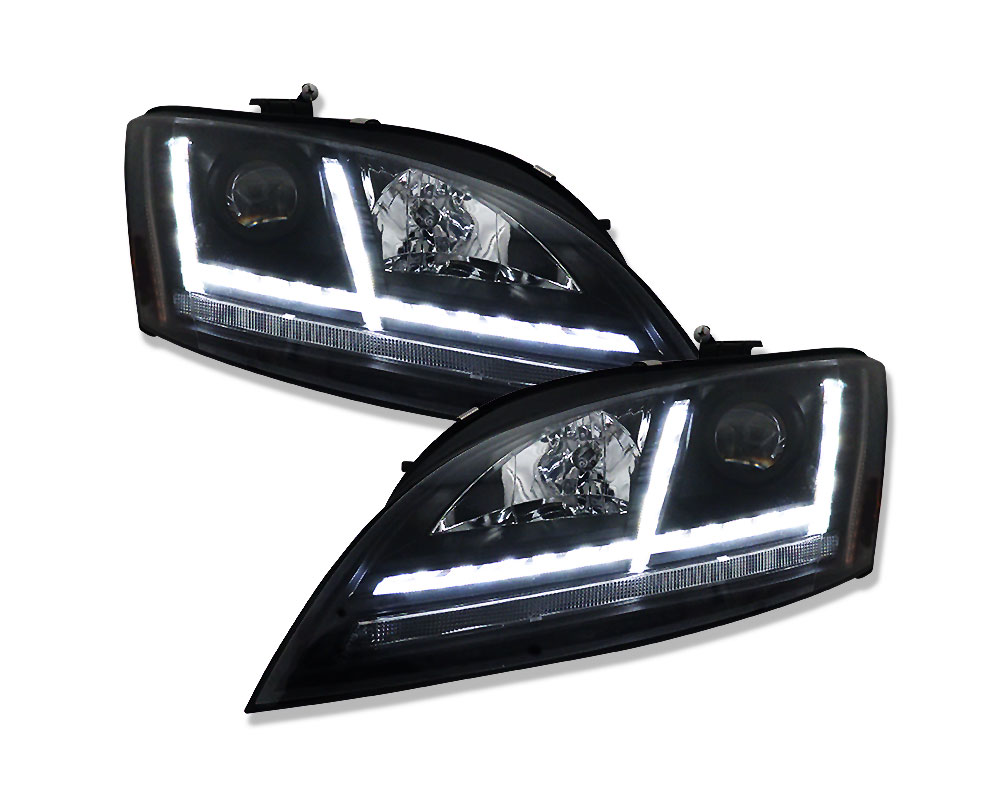 Koplampen Audi TT 8J 06-11 Dynamic LED Zwart