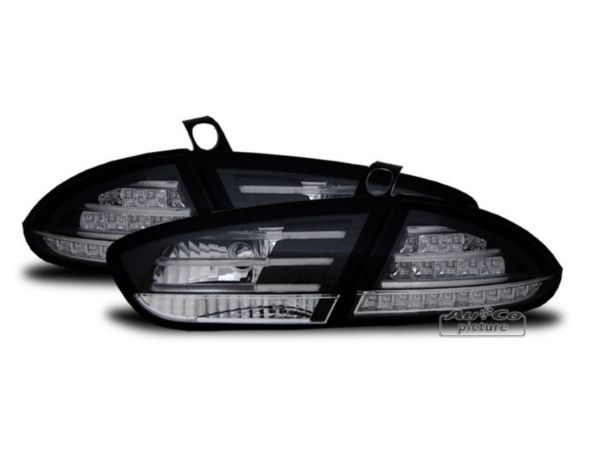 Achterlichten Seat Leon 1P 09-12 LED Zwart