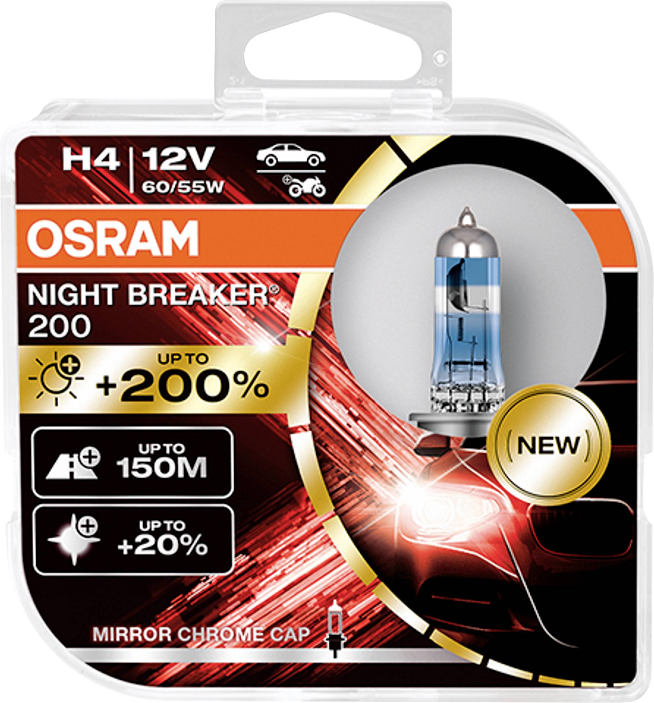 Osram Night Breaker Laser 200 H4 2pcs