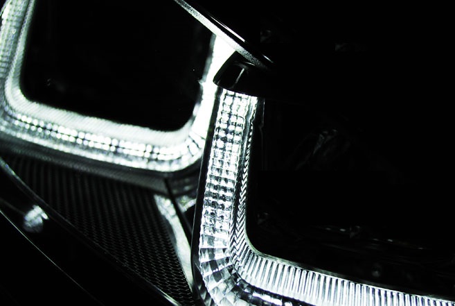 Koplampen VW Golf VII GTI look led dagrijverlichting 12- zwart GTI