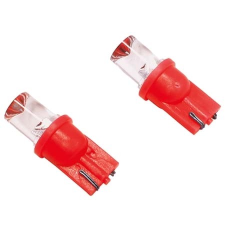 T10 Led lampjes rood 5W wide 2st.