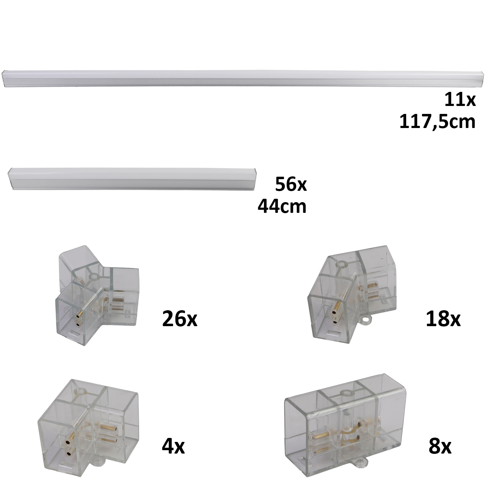 Hexagon verlichting LED paneel 2.40 x 4.80 m