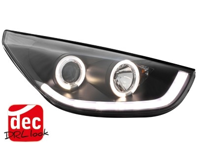 Koplampen Hyundai Tucson IX35 09-13 dagrijverlichting