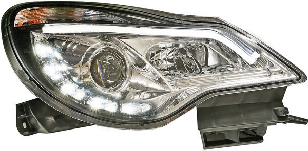 Koplampen Opel Corsa D 11- helder chroom