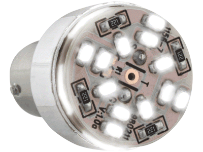 LED lampje 18 SMD led s Wit BA15S