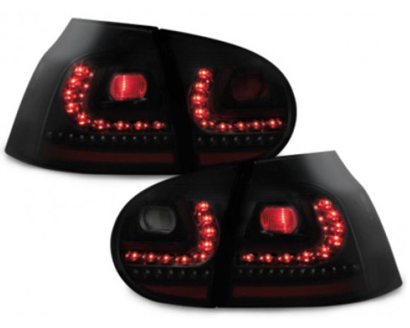 Achterlichten VW Golf V LED Dynamic GTI design Zwart