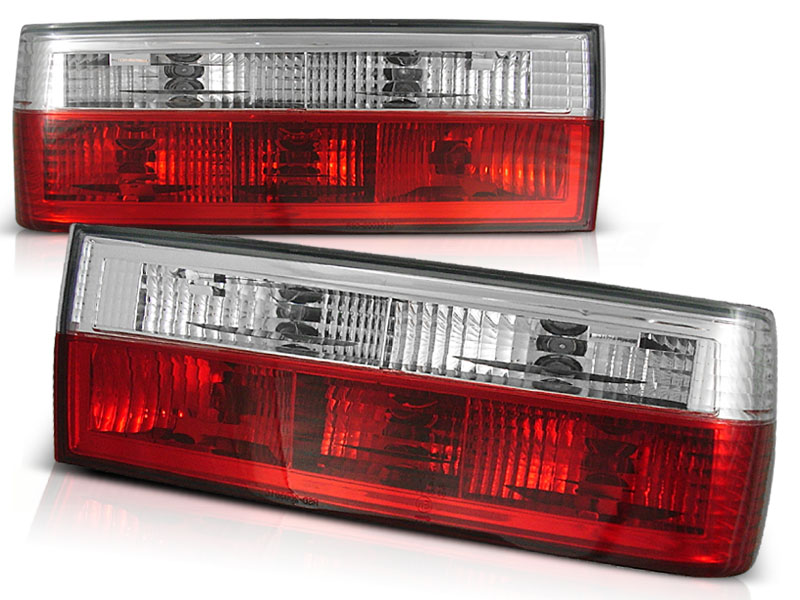 Achterlichten BMW E30 83-87 helder rood/wit