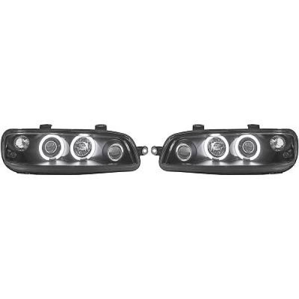 Koplampen Fiat Punto 99-03 Angel Eyes CCFL