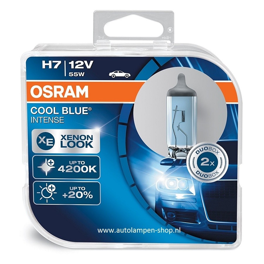 Osram Cool Blue Intense H7 12V 55W 2pcs/box Xenon Look