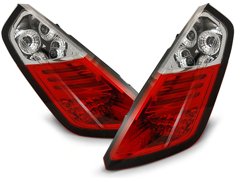 Achterlichten Fiat Grande Punto 05-.. LED rood/wit