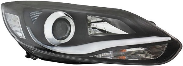 Design Koplampen Ford Focus IV 11-14 Led Tube zwart