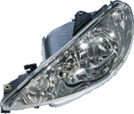 Koplampen Peugeot 206 99-02 Crystal