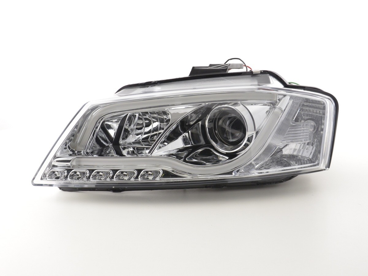 Koplampen Audi A3 8P 08-12 Tube Light LED Chroom