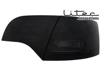 Achterlichten Audi A4 8E B7 04-08 Avant Dynamic LED zwart/smoke