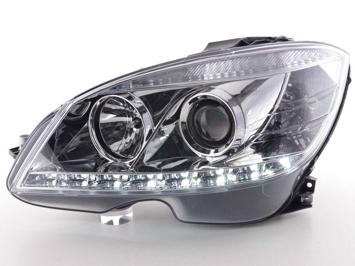 Koplampen Mercedes C-Klasse Daylight W204 07-10 Chroom