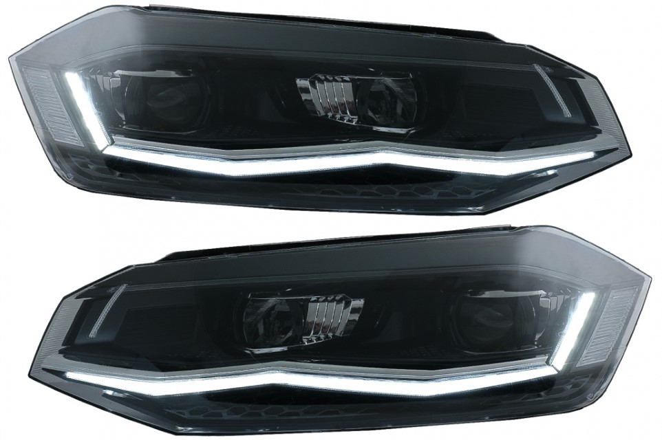 Koplampen VW Polo VI 2G 17-20 LED Dynamic Zwart