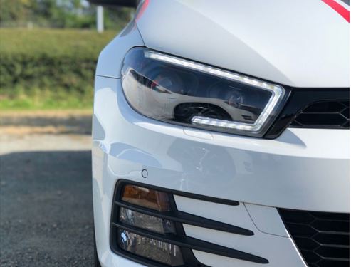 Koplampen VW Scirocco lll facelift 15-18 DRL Dynamic LED Zwart