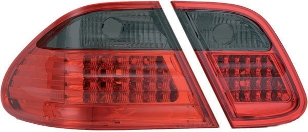 Achterlichten Led Mercedes W208 Rood/Zwart 97-02