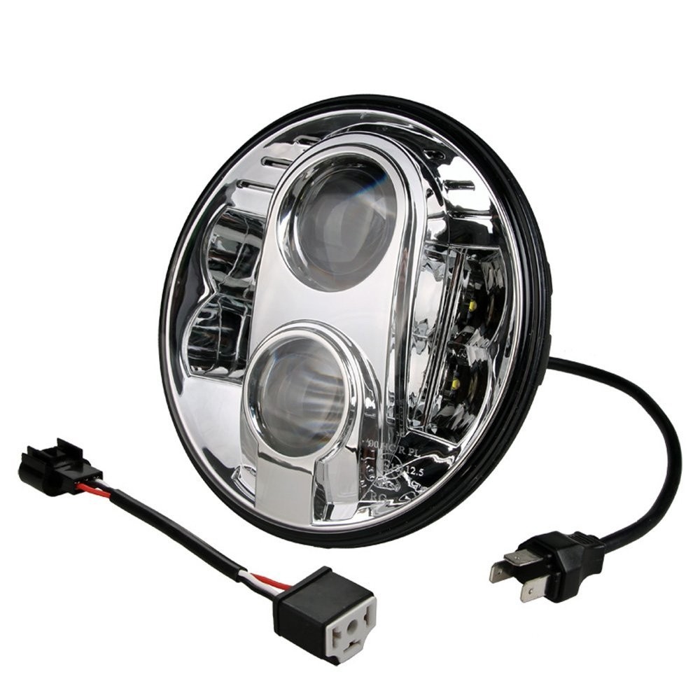 7 inch LED Koplamp - Rond 9-36V, Chroom