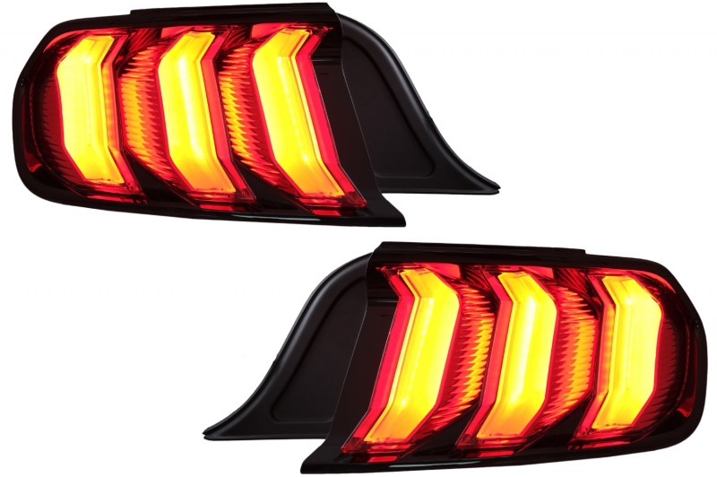 Achterlichten Ford Mustang VI S550 15-22 Dynamic Rood/Zwart