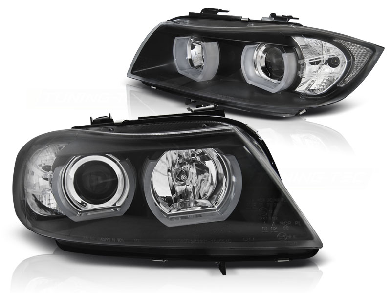 Koplampen BMW E90/E91 05-08 Angel Eyes Xenon