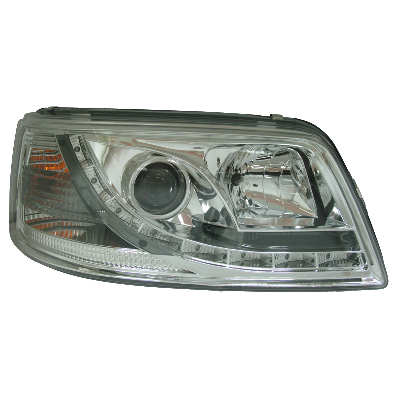 Set Koplampen in DRL-Look  Volkswagen T5 2003-2010 - Chroom