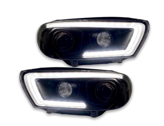 Koplampen VW Scirocco lll facelift 15-18 DRL Dynamic LED Zwart