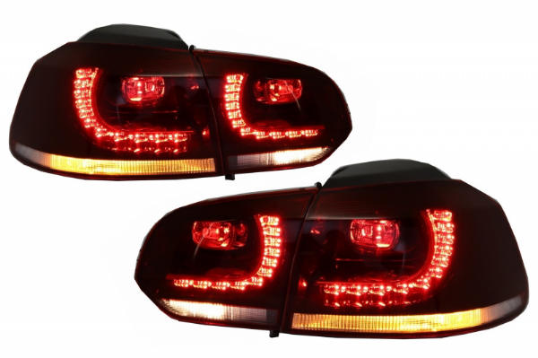 Achterlichten led VW Golf VI GTI / R20 Donker Rood