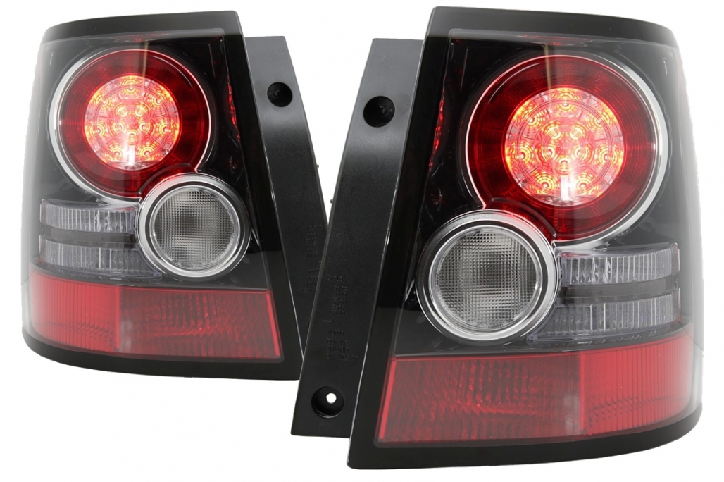 Achterlichten Range Rover Sport 05-13 LED Facelift Autobiography Design Zwart-Rood