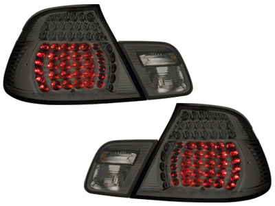 Achterlichten BMW E46 coupe 99-03 LED facelift Rood/