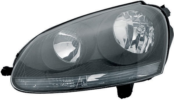 Koplampen VW Golf V 03-09 zwart