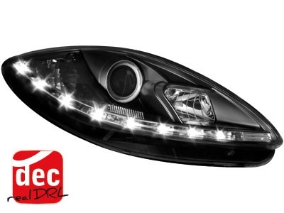 Koplampen Seat Leon/ Altea / Altea XL 09-12 Devil Eyes real DRL LED Z