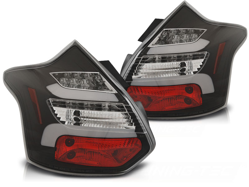 Achterlichten Ford Focus III 11-14 LED Dynamic zwart