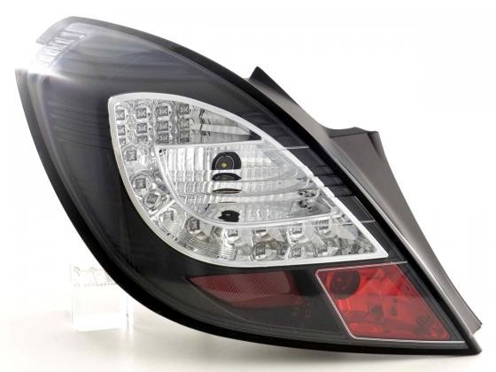 Achterlichten Opel Corsa D LED zwart