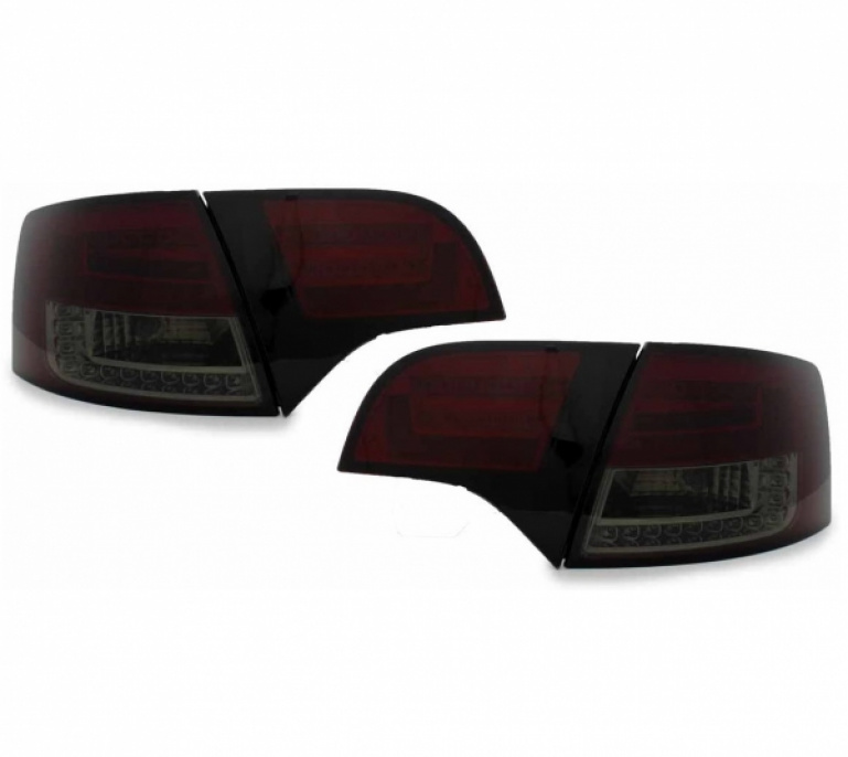 Achterlichten Audi A4 8E B7 04-08 Avant Dynamic LED rood/smoke