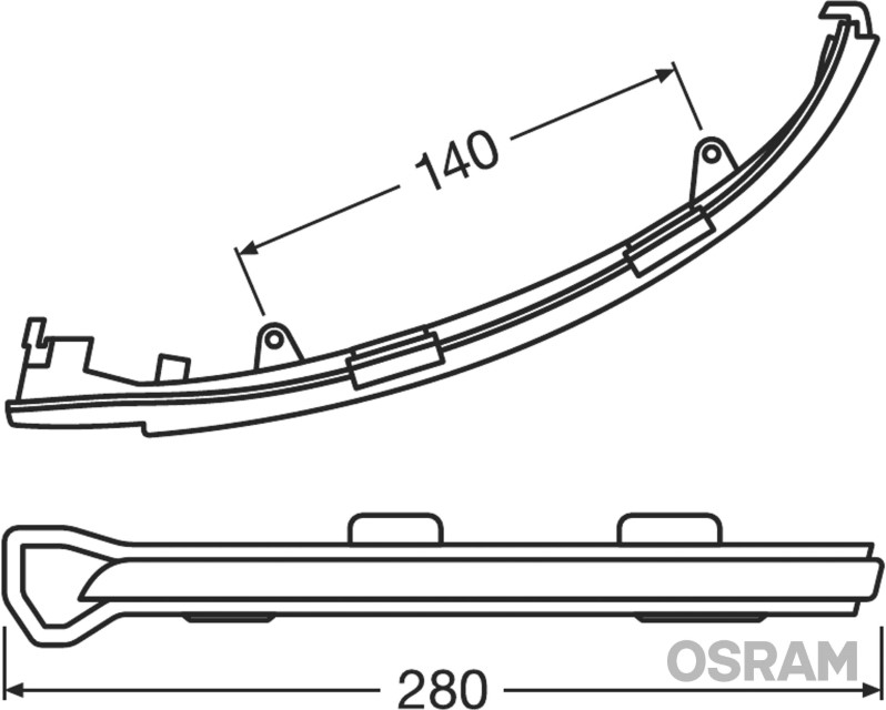 Knipperlichten VW Golf VII / Touran Osram dynamic spiegel Smoke