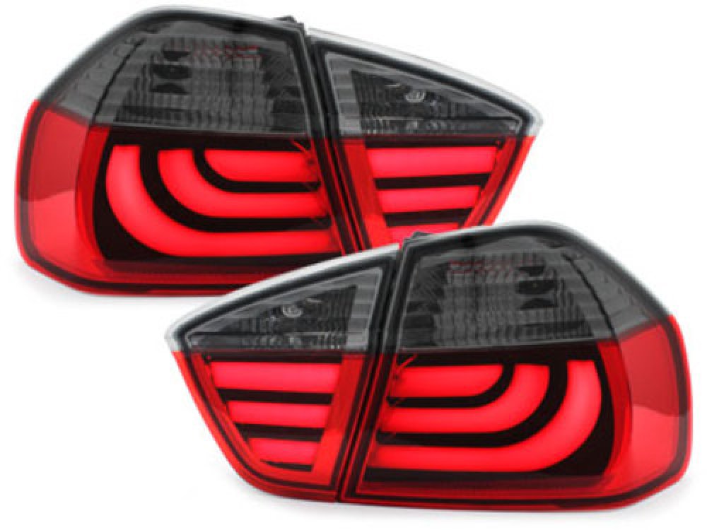 Achterlichten BMW 3 serie E90 LED 05-08 Rood-Smoke Tube