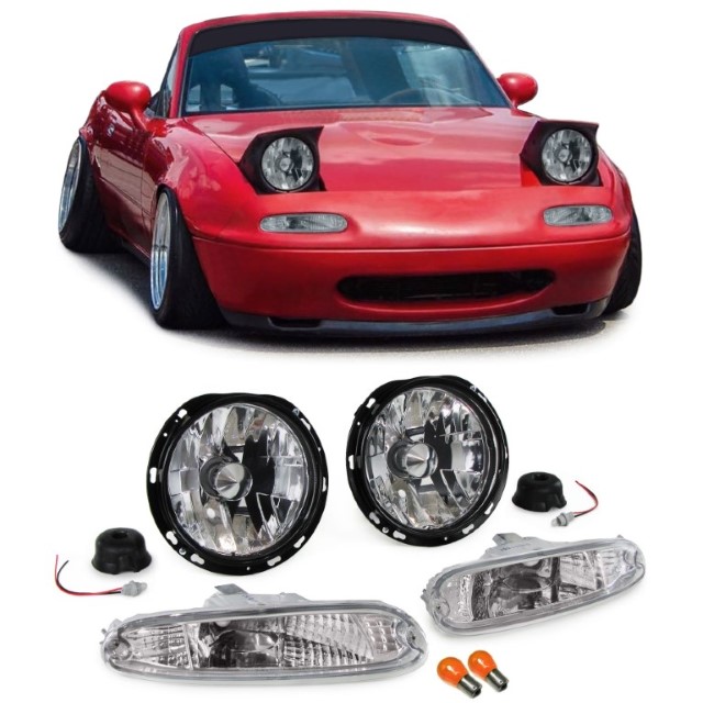 Mazda MX-5 NA 90-98 heldere koplampen incl knipperlichten