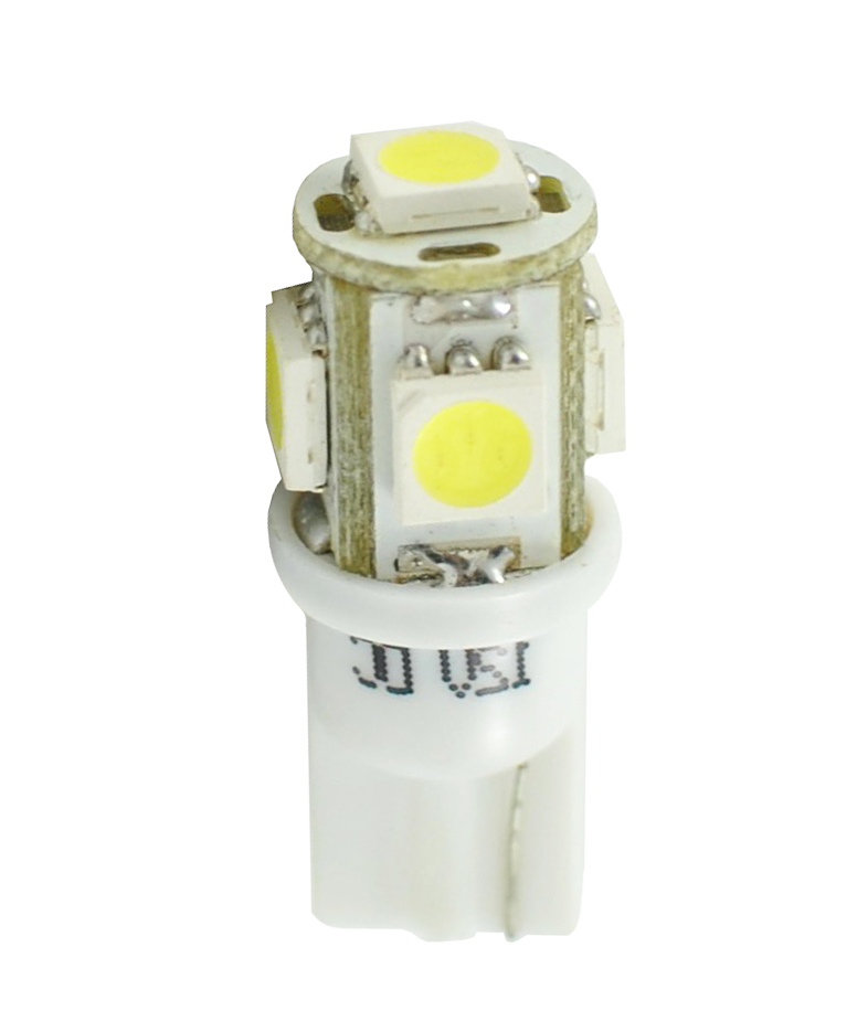 LED T10 W5W Lampjes 12v 5x SMD5050 Wit