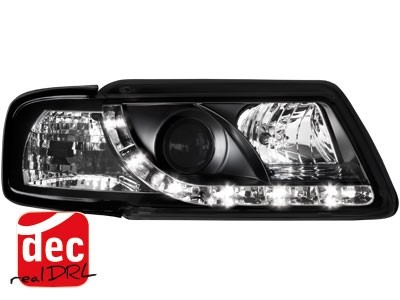 Koplampen Audi A3 8L 09.96-08.00 Devil Eyes real DRL LED Zwart